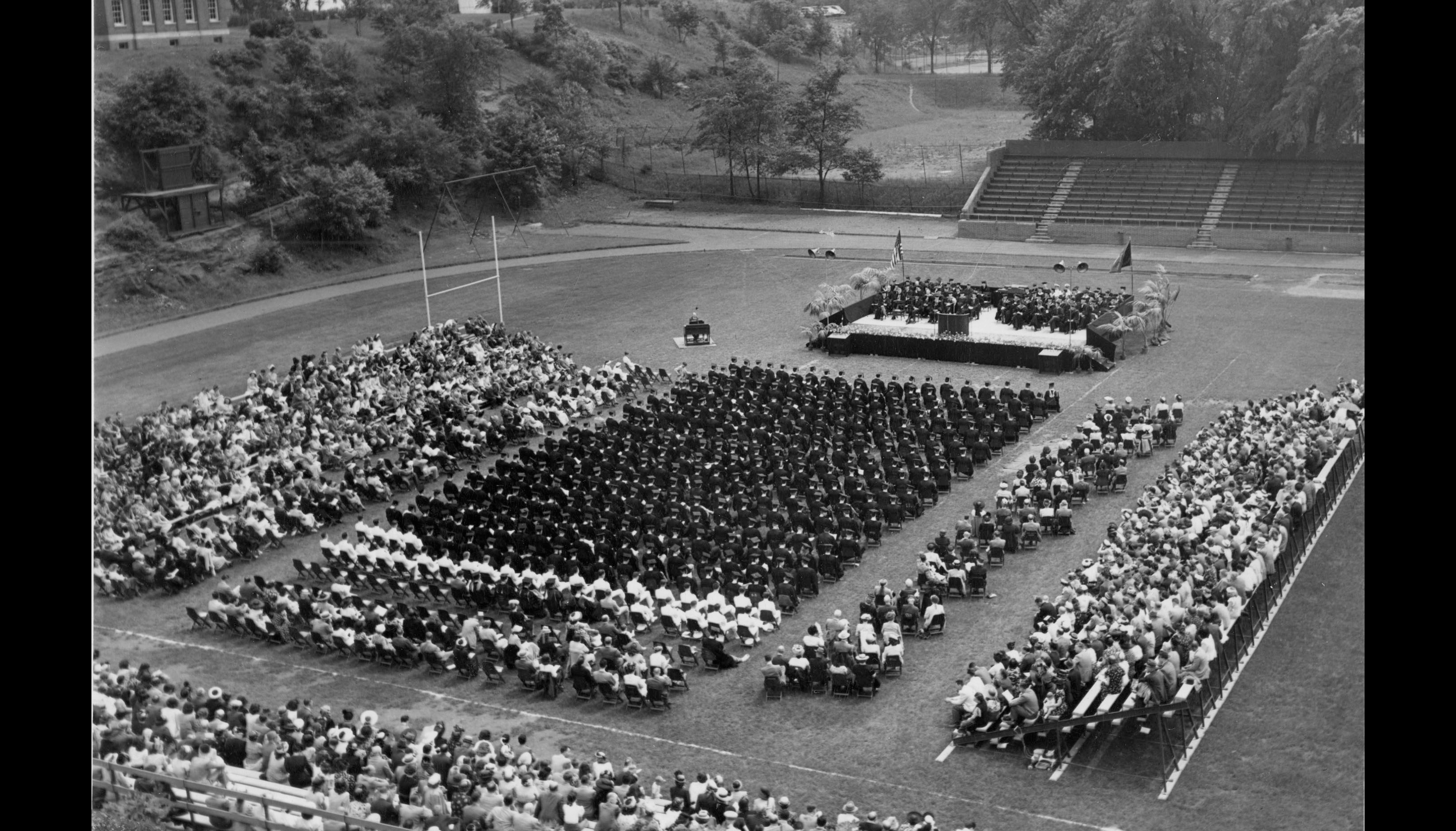 Past Commencement ceremony at RPI