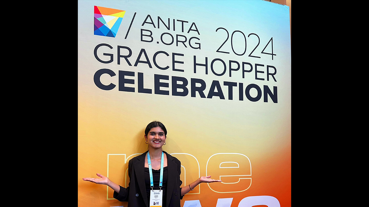 Ananya Upadhyay at Grace Hopper Celebration